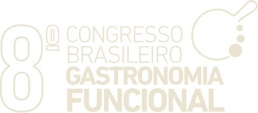 Logo congresso brasileiro gastronomia funcional branco